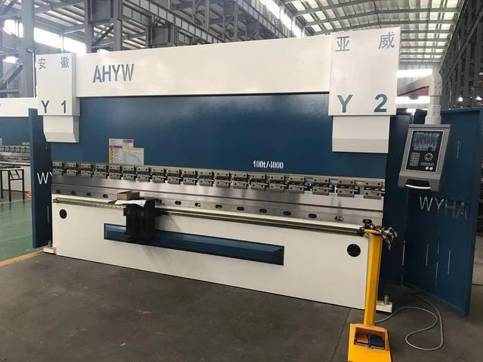 YAWEI AHYW 100T4M 5 AXIS CNC PRESS BRAKE DELEM DA52S CONTROLLER MADE IN CHINA FACTORY